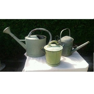 DECOR RUSTIC GALVANIZED WATER CAN IRON HOME & GARDEN GALVANIZED RUSTIC WATER CAN GARDEN DECOR METAL WATER CAN - Product Image 4