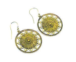 Pendientes de gota de latón liso sin níquel hechos a mano 2017, joyería india de estilo moderno para mujer - Product Image 2