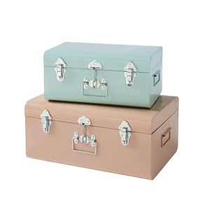 Đầy Màu Sắc Trang Trí Nội Thất Lưu Trữ Kim Loại <span class=keywords><strong>Trunk</strong></span> Box - Product Image 1