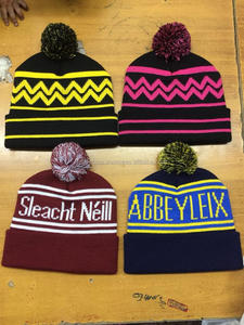หมวกอะคริลิกใส่ได้ทั้งชายและหญิงสำหรับฤดูหนาว Beanie-100 % โลโก้ตามสั่ง - Product Image 3