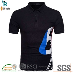 เสื้อโปโลผู้ชายลายกราฟิกผ้าถักสไตล์แคชชวลสำหรับฤดูใบไม้ผลิ - Product Image 6