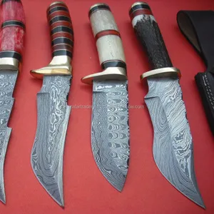 Şam av bıçağı açık kamp Skinner bıçak farklı kolları (ZR233)