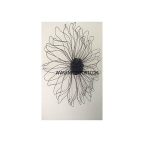 Vente en gros d'art mural avec logo personnalisé fait à la main de couleur noire décoration de salon art mural à vendre au prix le plus bas - Product Image 1