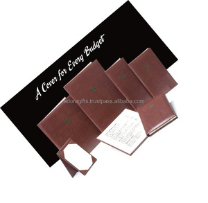 Couverture de dossier de livre de menu en cuir Offre Spéciale sur mesure Couverture de menu d'arrivée portable - Product Image 1