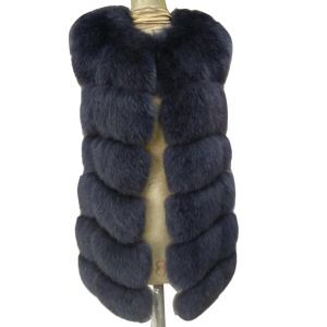 Tinti Reale Più Il Formato Pelliccia di Volpe Gilet Gilet Gilet <span class=keywords><strong>Senza</strong></span> <span class=keywords><strong>Maniche</strong></span> - Product Image 3