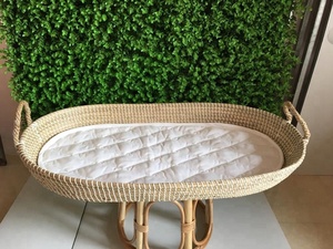 New Seagrass Baby <b>Changing</b> <b>Basket</b>. Nursery <b>Basket</b> Baby Bassinet - Product Image 4
