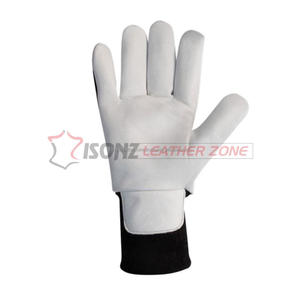 Gants de travail en cuir certifiés EN 388, protection anti-dérapante et anti-coupure, épaisseur 3 mil, niveau d'impact 2 - Product Image 2