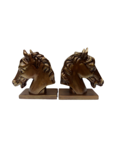 Antique-Style Horse Bust Figurine Metal Anime <b>Model</b> Bookend Durable Aluminum Material for Home Decoration - Product Image 1