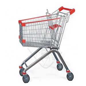 Avrupa tarzı bakkal alışveriş arabası süpermarket arabaları - Product Image 4