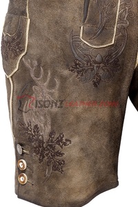 Dernière Tendance Léger Allemand Bavarois Oktoberfest Trachten Lederhosen Plus Size Anti-Rides Respirant Design Brodé - Product Image 3
