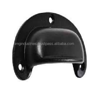 OMG Industries Poignée à tirer en fonte noire de 4 pouces pour porte de grange pour cuisine école tiroirs armoire armoire salle de bain - Product Image 1