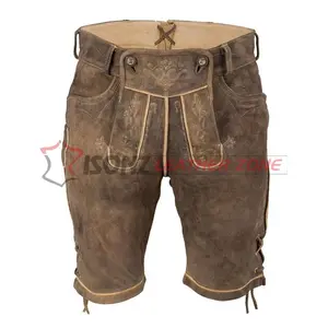 Olhar antigo lederhosen masculino/oktoberfesta lederhosen bavarian