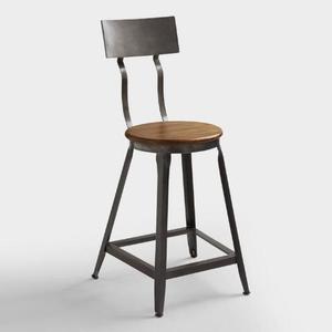 Taburete de mostrador de madera maciza, muebles para el hogar de uso general para sala de estar - Product Image 1