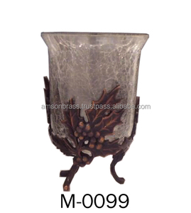 โคมไฟแก้วโลหะตกแต่งบ้านเชิงเทียนแก้วดีไซน์หรูหรา - Product Image 6