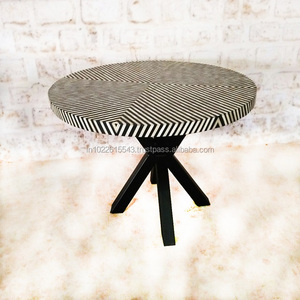 Mesa de centro con incrustaciones de hueso indio moderno para cafetería y muebles de sala de estar para el hogar-Venta al por mayor - Product Image 1