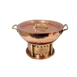 Grill rôtissoire rond en laiton et cuivre, produit de luxe, pour la cuisine - Product Image 2
