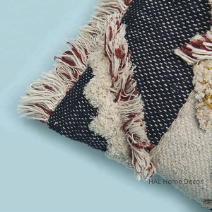 Funda De Almohada decorativa con mechones bohemios, fundas de cojines lumbares peludos, cómodas y elegantes - Product Image 2