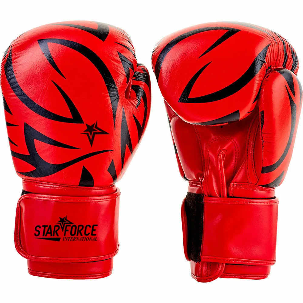 Drop Shipping Customized Logo Kids' Boxing Gloves Flame Printed PU Children Training Professional Gloves