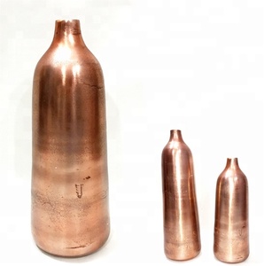 Wholesale Custom <b>Gold</b>-Finished Handmade Aluminum Contemporary Eco-Friendly Flower <b>Vase</b> for Wedding Home Hotel Decoration Custom - Product Image 3