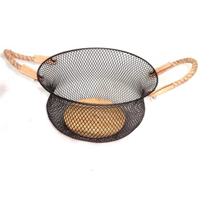 Dernière Conception Décorative Zinc Plaqué Antique Rond Maille panier en fil de fer - Product Image 4