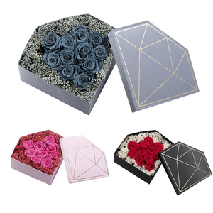 Hộp Trang Sức Hình Kim Cương Tùy Chỉnh Hộp Quà Tặng Đóng Gói Cho Hoa Đóng Gói Với Nắp Cho Quà Tặng - Product Image 2