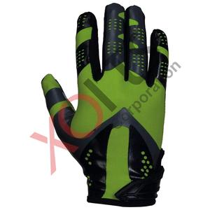 Gants de football américain personnalisés au design vert Gants de récepteur de football Gants de football américain avec prise en main super collante - Product Image 1