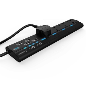 Multiprise de protection contre les surtensions à 4 prises standard britanniques avec port de charge USB intelligent - Product Image 2