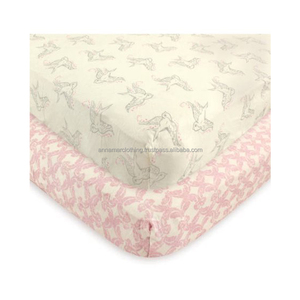 Custom Digital Printed 100% Organic Cotton Baby Fitted Crib Sheets - Product Image 1