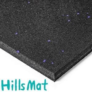 Alfombrilla de <span class=keywords><strong>Goma</strong></span> Antideslizante de Alta Calidad <span class=keywords><strong>para</strong></span> Gimnasio y Salas Deportivas, 500x500mm, 20mm de Grosor, Lisa, Aislante de Impactos y Reductora de Ruido - Product Image 2
