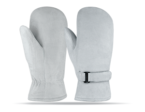 Gants mitaines d'hiver 100 % cuir pleine fleur de haute qualité pour les sports de plein air, le cyclisme, le ski et la plage - Product Image 1