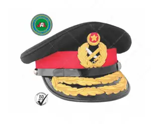 Pakistan chung đỉnh cap tay thêu Nghi Lễ đỉnh mũ cao chất lượng cao cấp đồng phục sĩ quan phụ kiện