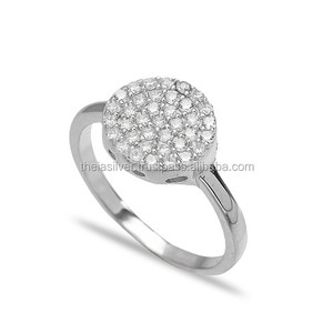 New Fashion Minimal Round <b>Ring</b> Turkish Design for Girl Wholesale Handcrafted Silver Jewelry - Product Image 1