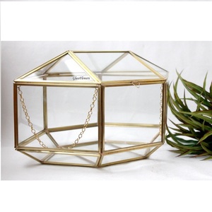 Belle boîte en verre de stockage de bijoux/boîte en verre conception élégante avec la couleur et les tailles adaptées aux besoins du client - Product Image 1