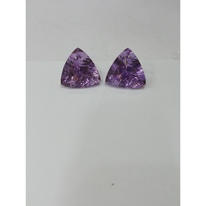 Vente en gros de pierres précieuses concaves améthyste rose naturelle de qualité AAA de 16mm bijoux en vrac taillés en mille milliards de haute qualité pour la fabrication - Product Image 2