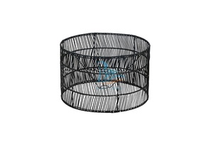 Lámpara de Mesa de Ratán para Dormitorio con Marco de Hierro - Product Image 3