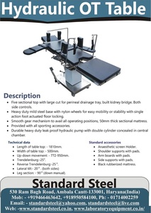 โต๊ะผ่าตัดไฟฟ้าทันสมัยพร้อมรีโมทคอนโทรล โครงสแตนเลส รองรับเครื่อง C-Arm วัสดุไม้ สำหรับห้องผ่าตัดในโรงพยาบาล - Product Image 3