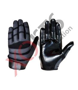 Factory Professional Sticky Palm American Football Receptor Lineman Guantes acolchados Transpirable Impreso Adulto Joven Tamaño Características - Product Image 1