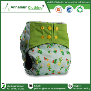 Pañal de tela ajustado de algodón suave certificado CPSC - Product Image 2