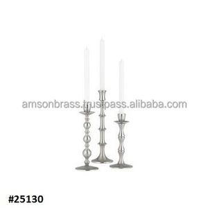 Bougeoir en Aluminium au design antique, chandelier - Product Image 3