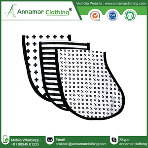 Bavoirs pour bébé en coton biologique certifié GOTS - Réutilisables, écologiques, antibactériens, unisexes, tailles personnalisées, logo, tissu en mousseline pour - Product Image 3