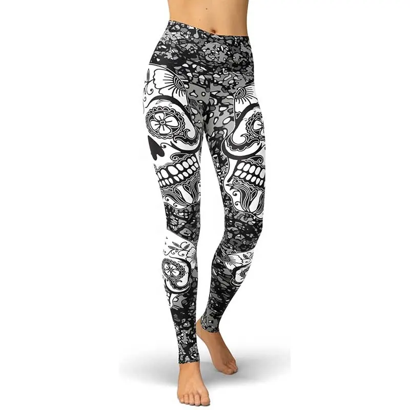 New Fashion wear high quality Sublimation women Fitness legging women short length tights sports wear tights pants