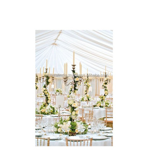 High Quality Brass <b>Candelabra</b> for Weddings Metal Canopy with Elegant Design - Product Image 2