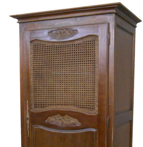 <b>Antique</b> Furniture - Vintage Rattan <b>Wardrobe</b> Furniture French Style. - Product Image 5