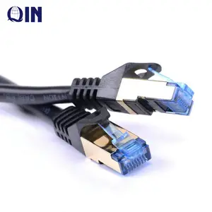 Preço de Fábrica Azul Qin Plug Cat8 26AWG SFTP PVC 0.5M/1M/2M/3M,5M,10M,15 3M Patch Cord