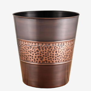 Hammered Tonal Bronze <b>Dust</b> <b>Bins</b> - Product Image 1