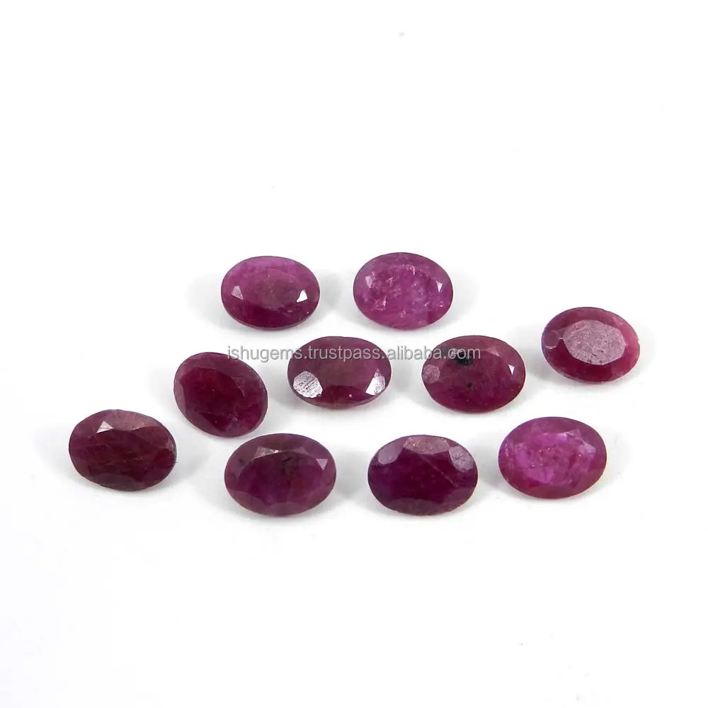 Jewelry Making Gemstone Exclusive Gemstone Natural Ruby 8x6mm Oval Cut 1.70 Cts Ishu Gems Red IG12646