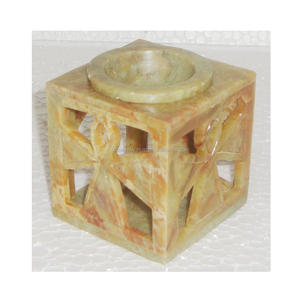 Natural Decorative Stone Aroma Oil Lamp - Product Image 1