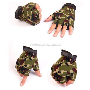 Venta al por mayor de alta calidad entrenamiento táctico medio fino guantes moto guantes tácticos Color caqui con logotipo personalizado - Product Image 4