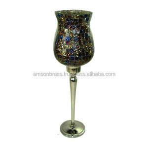 Salon et chambre décorer bougeoir bougie pot bougeoirs en verre pour la décoration de mariage - Product Image 2