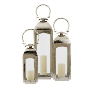 Lanterne en métal antique noir pour pièce maîtresse de mariage décoration de sol bougeoir de cour pour la décoration intérieure - Product Image 4